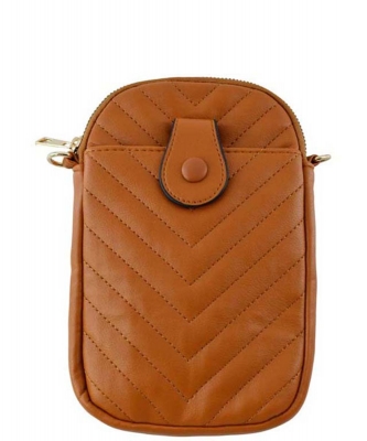 Fashion Mini Crossbody Bag Cell Phone Purse LM747V TAN